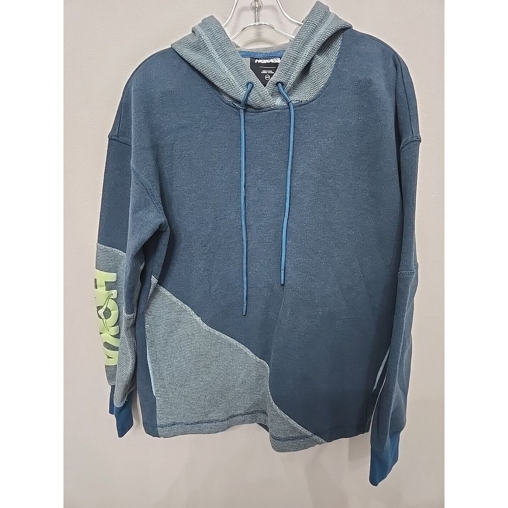Hoka One One Adult All Day Hoodie Size All S/M‎ Blue Hoka Running Sweater